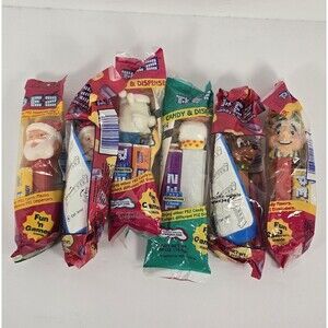 PEZ Dispensers Christmas Santa Claus Mrs Claus Snowman Reindeer Elf SEALED